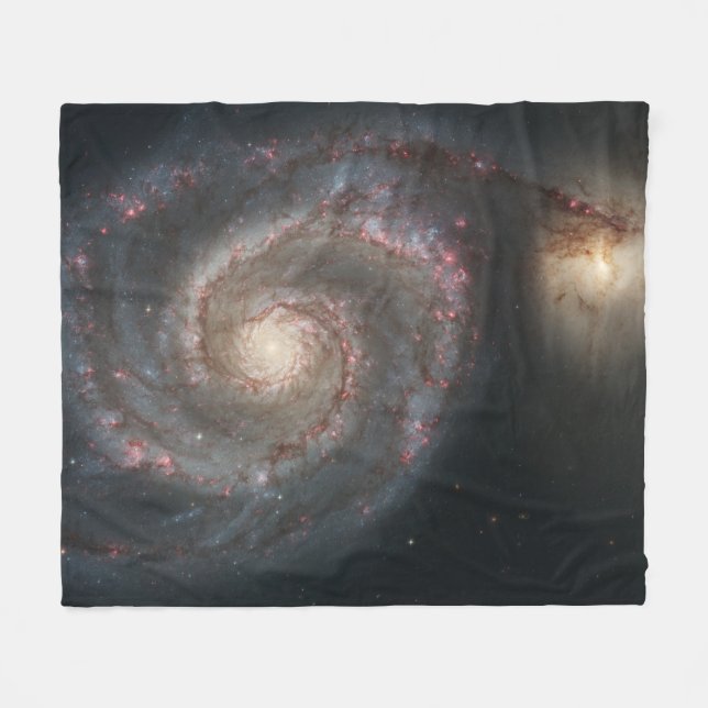 Whirlpool Galaxy M51 & Assion Space Fleecefilt (Framsidan (Horisontell))