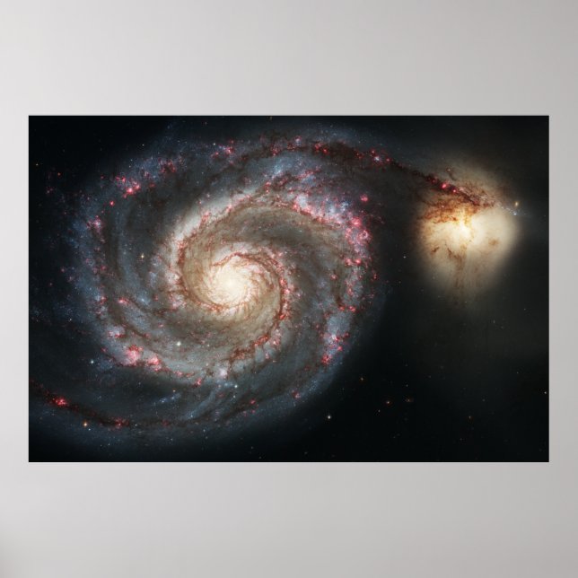 Whirlpool Galaxy Messier 51a NGC 5194 Poster (Framsidan)