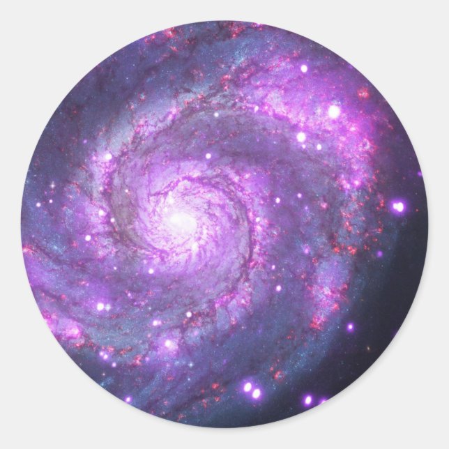 Whirlpool Galaxy Runt Klistermärke (Framsida)