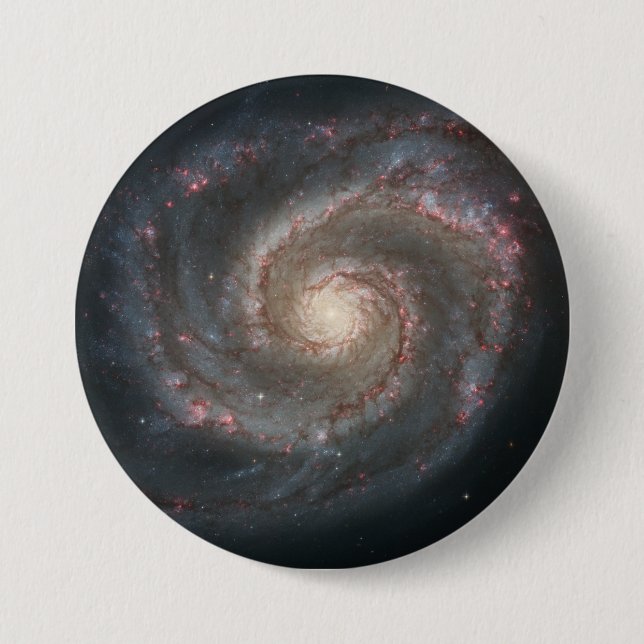 Whirlpool Galaxy (Space) (Universe) (Messier 51A) Knapp (Framsida)