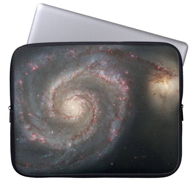 Whirlpool Galaxy (Space) (Universe) (Messier 51A) Laptop Fodral (Framsidan)