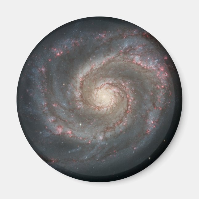 Whirlpool Galaxy (Space) (Universe) (Messier 51A) Magnet (Framsidan)