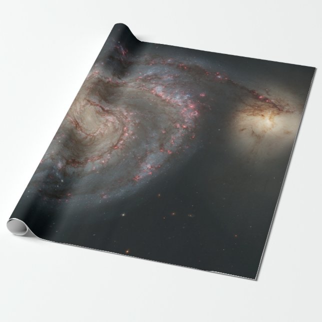 Whirlpool Galaxy (Space) (Universe) (Messier 51A) Presentpapper (Utrullad)