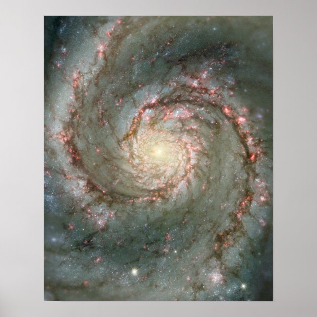 Whirlpool Galaxys hjärta Poster (Framsidan)
