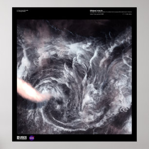 Whirlpool i Luft utanför Grönlands Kusten Poster