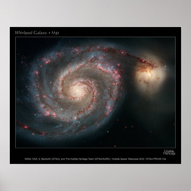 WhirlpoolGalaxy-M51-2005-12a Poster (Framsidan)