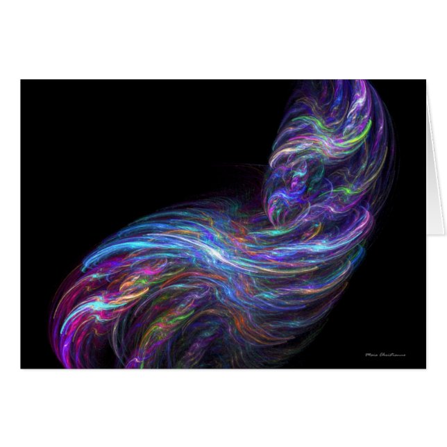 Whirlwind - ljust plasma hälsningskort (Framsidan Horizontal)