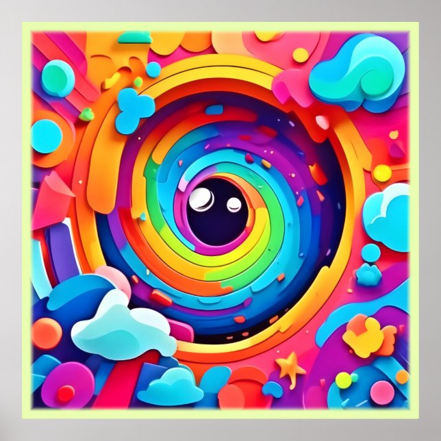 Whirlwind of Colorful Imagination Poster (Framsidan)