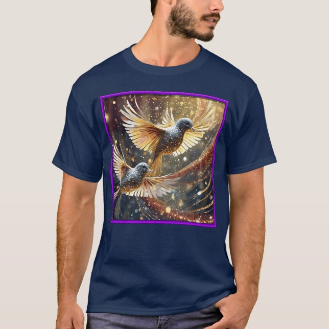 Whirly Birds i Dazzle T Shirt (Framsida)
