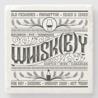 Whisk(e)y-coaster Stenunderlägg