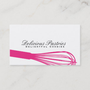 Whisk (magenta) Culinary Master Visitkort