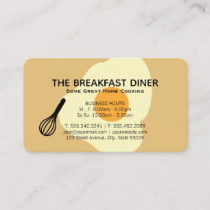 Whisk och Egg Breakfast Restaurant Visitkort