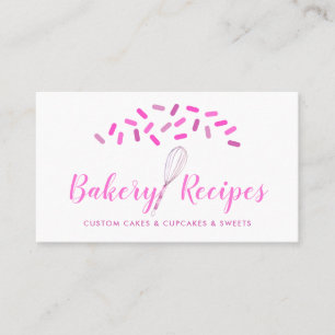 Whisk Signature bageri rosa godis Visitkort