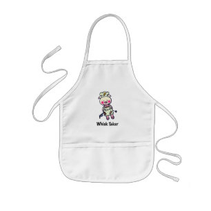 Whisk Taker Gris - Funny Chef Design Barnförkläde