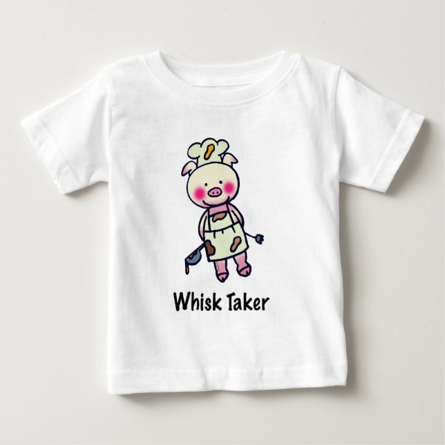 Whisk Taker Gris - Funny Chef Design T Shirt (Framsida)