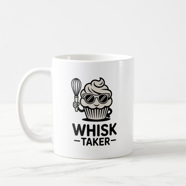 Whisk Taker Mug – Funny Baking Gift for Bold Cooks Kaffemugg (Vänster)