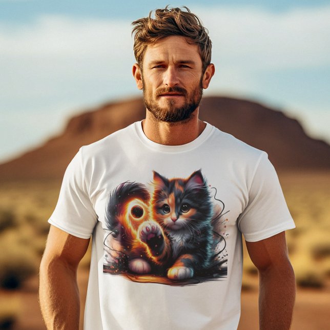 Whisked Stollig: Kitten och Tass Play T Shirt (Skapare uppladdad)