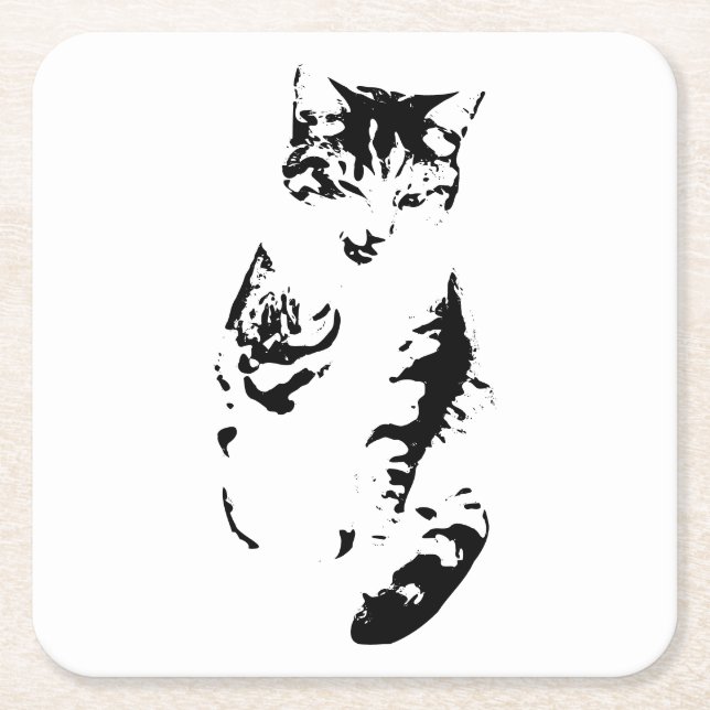 Whisker Winks Underlägg Papper Kvadrat (Framsidan)