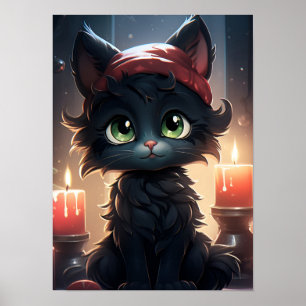 Whisker Wonderland: Kattjulen Poster