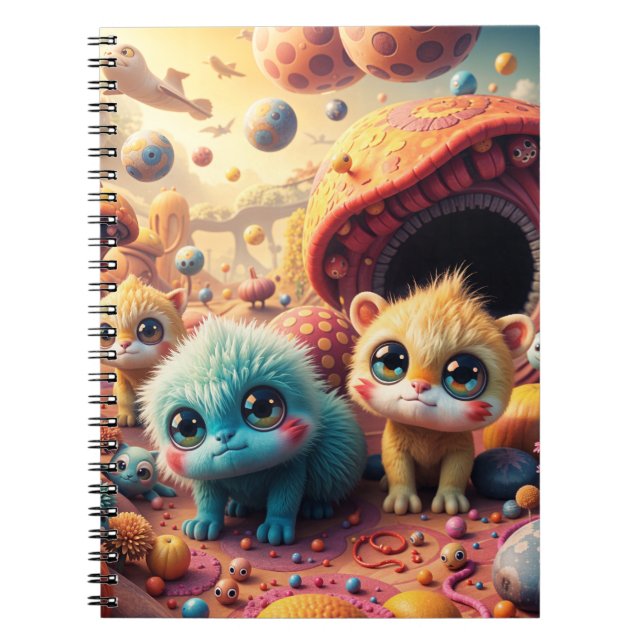 Whisker Wonderland Notebooks & Journal Anteckningsbok (Framsidan)