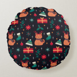 Whisker Wonderland Rund Kudde