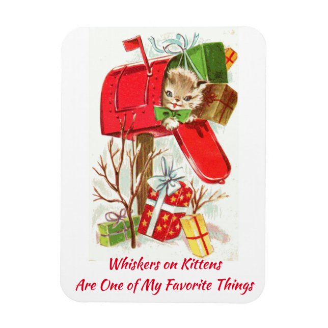 Whiskers på Kittens Magnet (Vertikal)