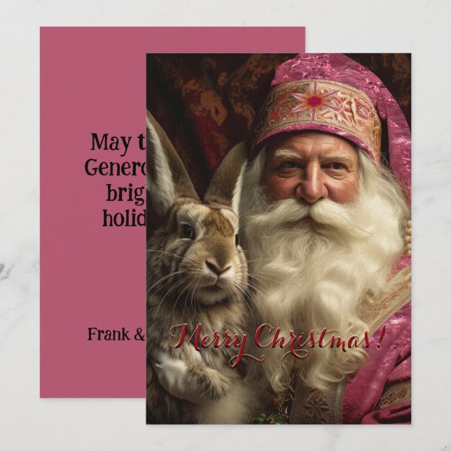 Whiskers Rosa Jultomten jul (Fram/baksida)