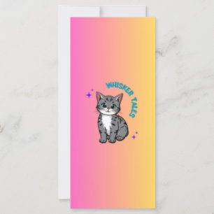 Whiskers & Tales Whimsical Cat Storybook Bookmar