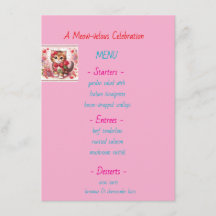 Whiskers & Vows Meow-velous Övningsmiddagsmeny