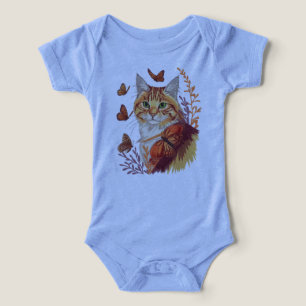 Whiskers & Wings – Katt med Monarkfjärilar T Shirt