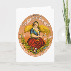 Whiskey Advertising Label, Circa 1860 Kort