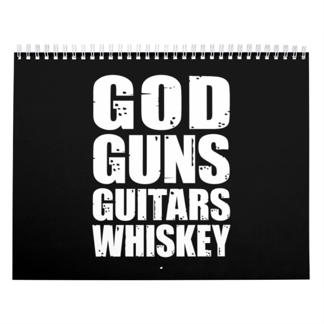 Whiskey Älskare| Guitars Whiskey Kalender (Omslag)