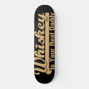 Whiskey är din riktiga pappa mini skateboard bräda 18,7 cm