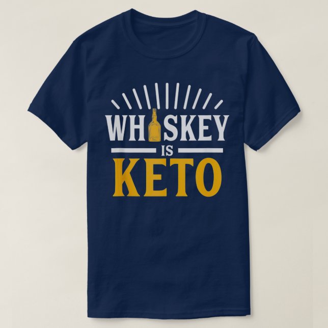 Whiskey är Keto T Shirt (Design framsida)