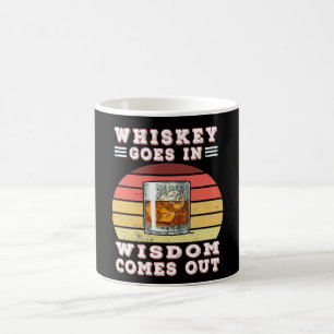 Whiskey är klok. kaffemugg