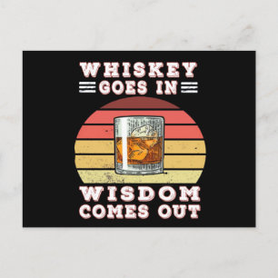 Whiskey är klok. vykort