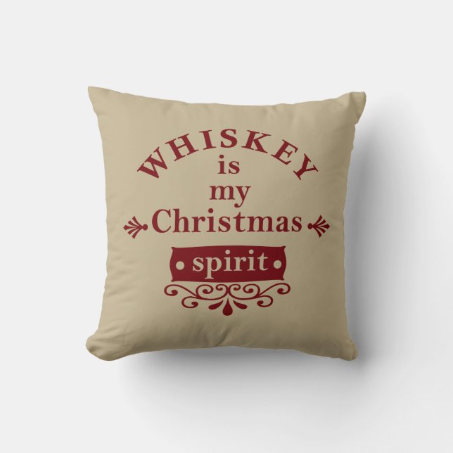 Whiskey är min julklapp kudde (Framsida)