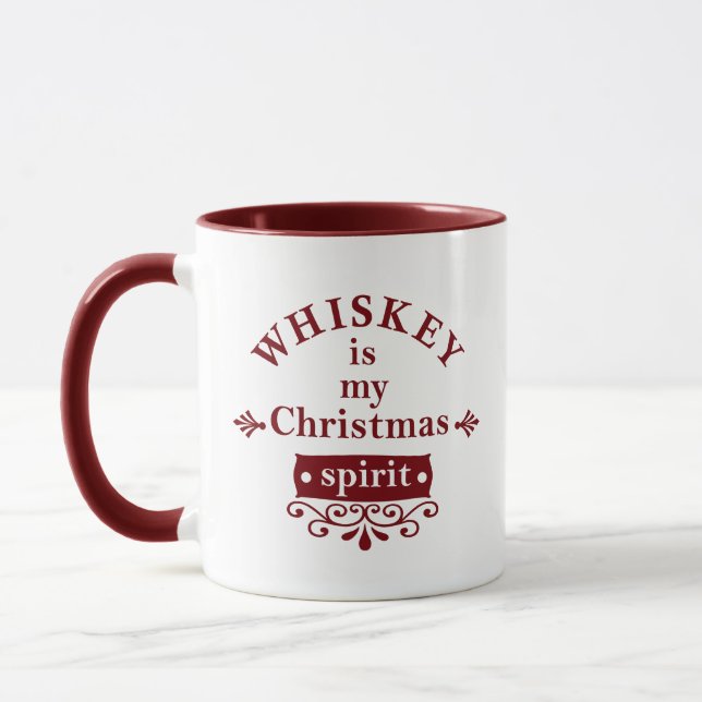 Whiskey är min julklapp mugg (Vänster)