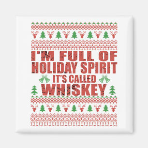 Whiskey är min konstiga, ful julgosare magnet
