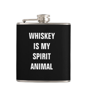Whiskey är mitt andedjur fickplunta
