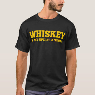 Whiskey är mitt andedjur t-shirt