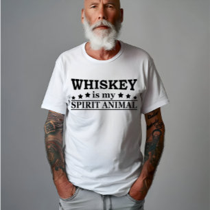 Whiskey är mitt spritdjur ord t shirt