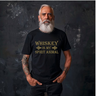 Whiskey är mitt spritdjur ord t shirt
