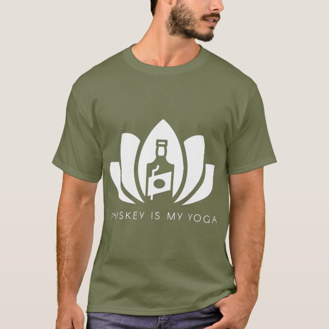 Whiskey är My Yoga T Shirt (Framsida)