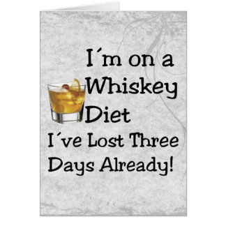 Whiskey bantar hälsningskort