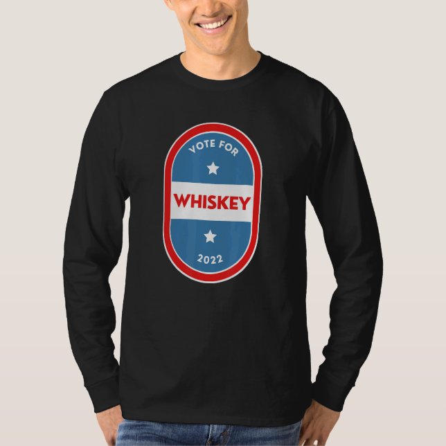 Whiskey  Bartender Political Election Parody 2022 T Shirt (Framsida)