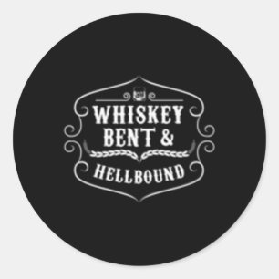 Whiskey Bent Scotch Bourbon for Cigar Runt Klistermärke