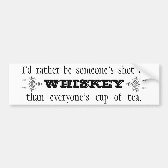 Whiskey Bildekal (Framsidan)