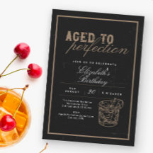 Whiskey Black Åldrad till Perfektion Födelsedagsfi