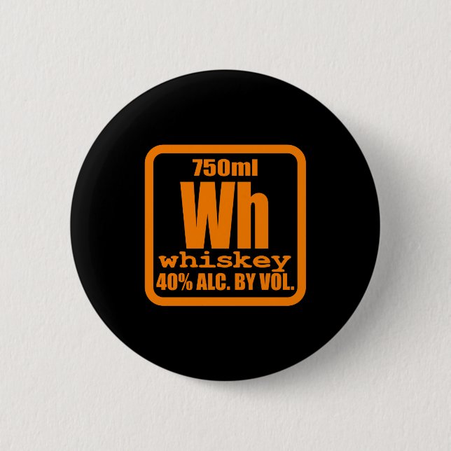 Whiskey Bourbon Hjälper Alkohol TShirt Present Knapp (Framsida)